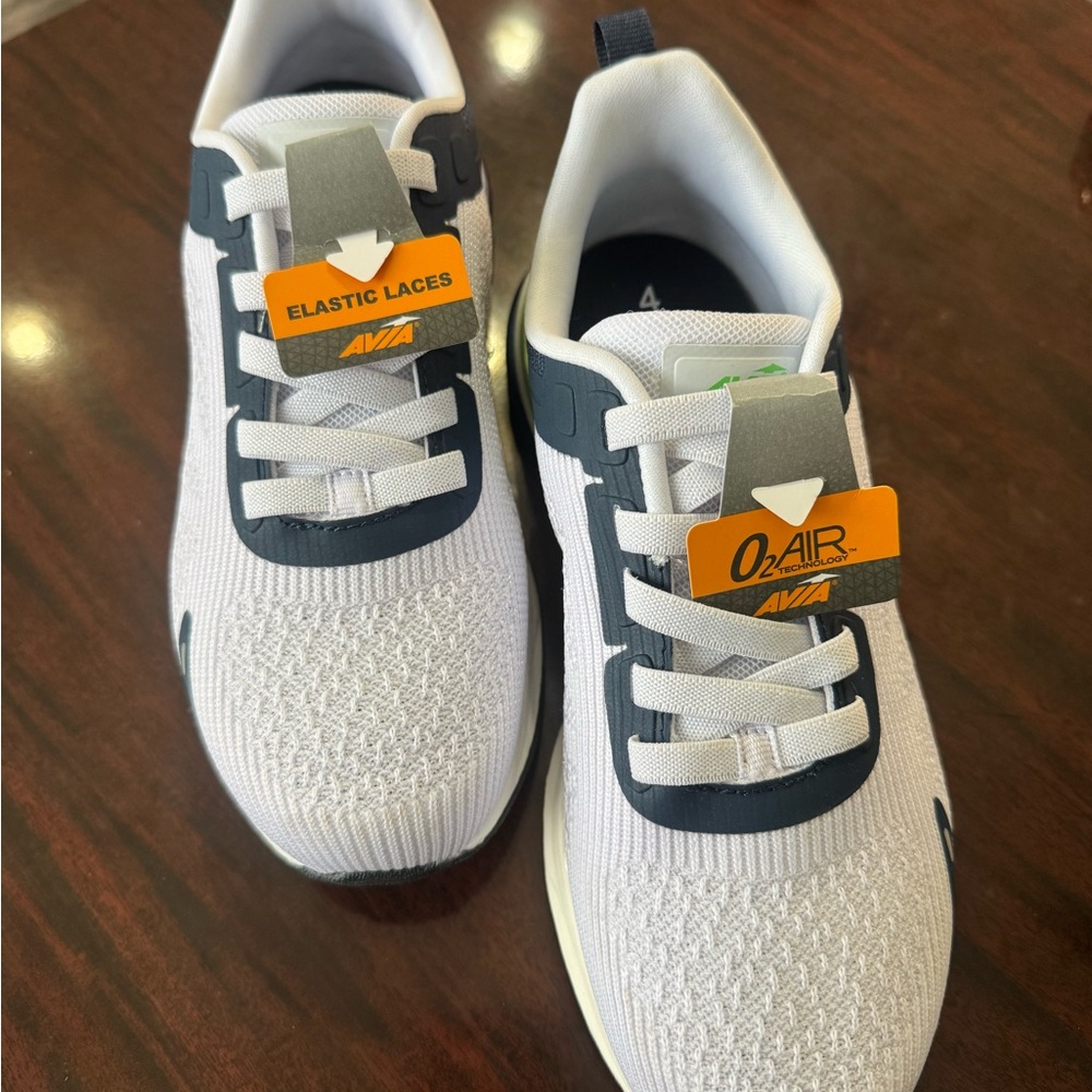 Avia Kids' White and Black Sneakers